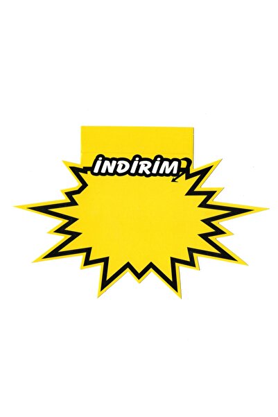 MT Shelf Front Shelf Discount Printed Star Price Tag 15X12 Cm. 100 Pcs.