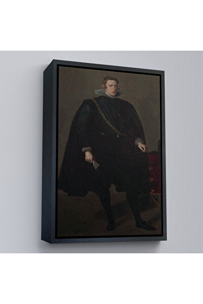 TAKI DERYASI Wooden Framed Velazquez Diego - Philip Iv King of Spain and Portugal Painting-7368