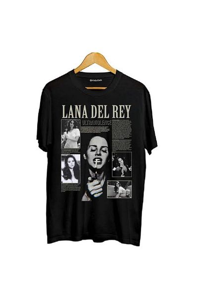 Köstebek Μαύρο μπλουζάκι Lana Del Rey - Mix Cigarette (UNISEX).