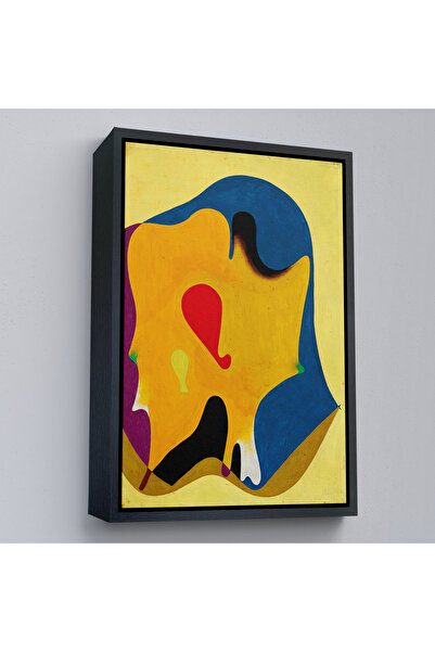 N NOXXO Joan Miro cu cadru din lemn - Pictură surreală-7417