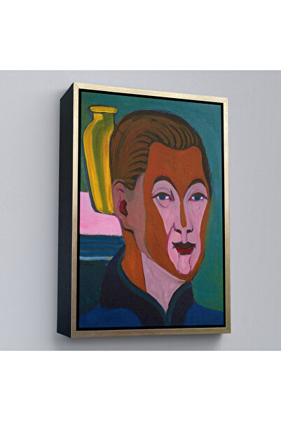 Oxyteez Ernst Ludwig Kirchner cu cadru din lemn - Pictură Pictorului Capului-...