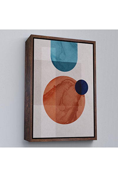Oxyteez Tablou abstract geometric cu rama din lemn-7870