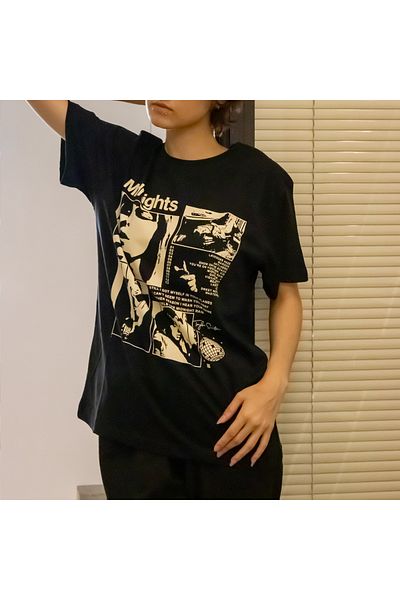 Köstebek Μαύρο T-Shirt Taylor Swift - Midnights (Unisex).