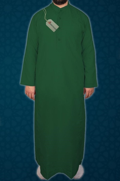 Hediyeleşin Men's Fistan, Cellabiye, Prayer, Hajj and Umrah Clothing - Green