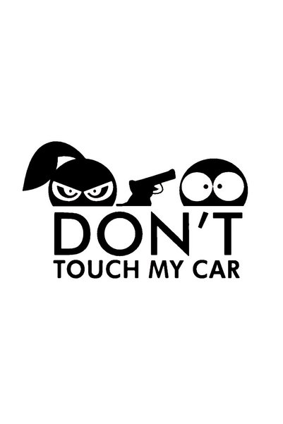 Generic Brand 10 x 6 cm Don't Touch My Car English Sticker - Auto, Motor, Lap...