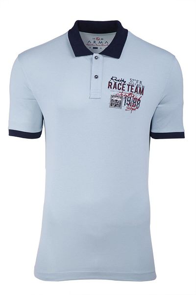 Arma Tricou albastru cu gât polo pentru bărbați Y 21344275001