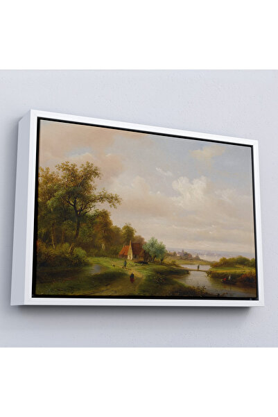 Oxyteez Tablo-7021 Peisajul casei de sat din Rusia medievală cu cadru din lemn