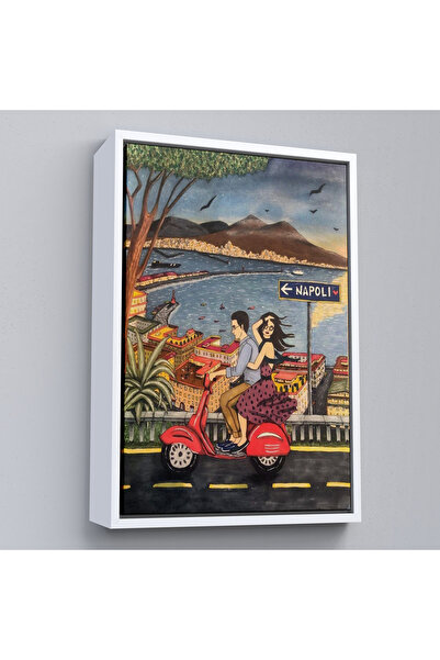 Oxyteez Ζωγραφική Napoli De Motorized Lovers με ξύλινο πλαίσιο-7894