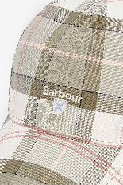 Barbour Tartan Sports Şapka Tn24 Glenmore Olive Tartan