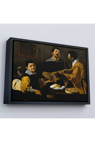 Oxyteez Diego Velazquez cu rama din lemn - Tablou Trei muziciani - Trei muzic...