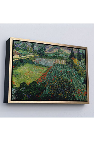 Oxyteez Vincent Van Gogh cu cadru din lemn - Pictură câmpului cu papuși - Câm...