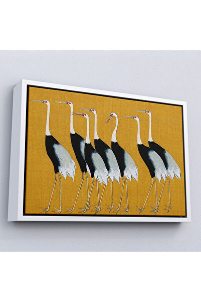 Oxyteez Ogata Korin cu cadru din lemn - Tablo-7106 frumos japonez cu coroană ...