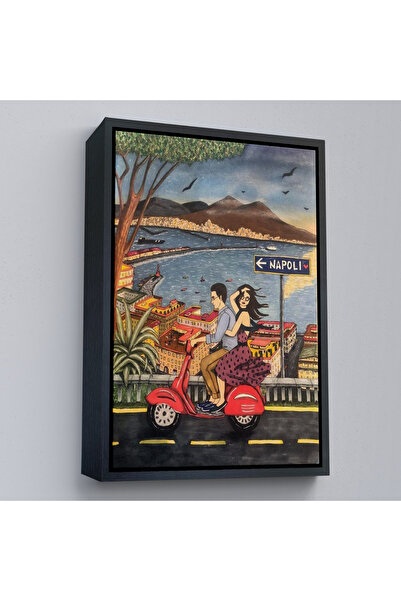 Oxyteez Ζωγραφική Napoli De Motorized Lovers με ξύλινο πλαίσιο-7894
