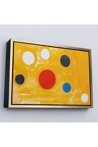 Oxyteez Alexander Calder cu cadru din lemn - Pictură Cosmic Tic Tac Toe-7107