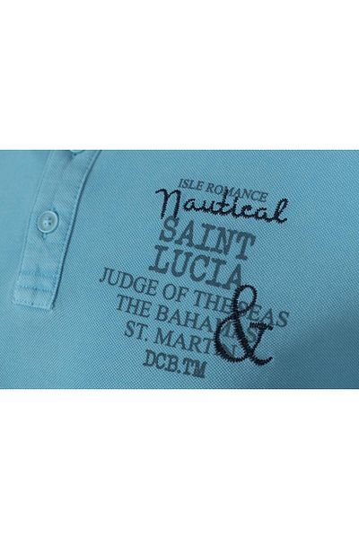 Arma Tricou turcoaz cu gât polo pentru bărbați Y9tyo7340