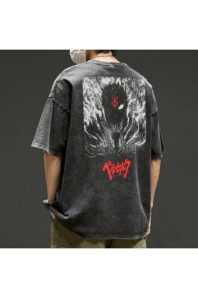 Köstebek Μπλουζάκι με κοντό μανίκι Anthracite Berserk : Guts Washed Fabric (Unisex)