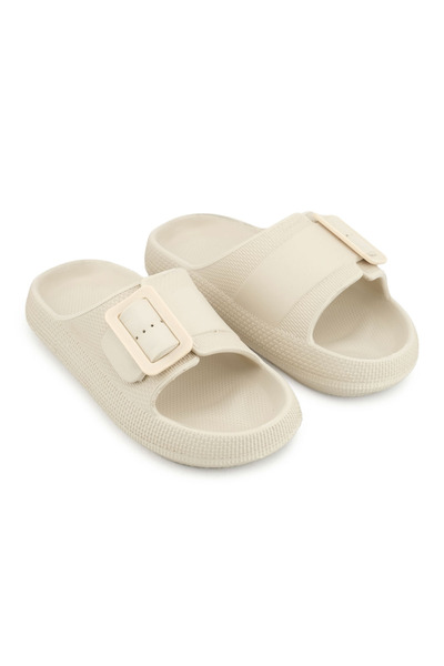 GEZER Kadın Yazlık Tek Toka Ayarlanabilir Eva Banyo Bahçe Havuz Plaj Terlik