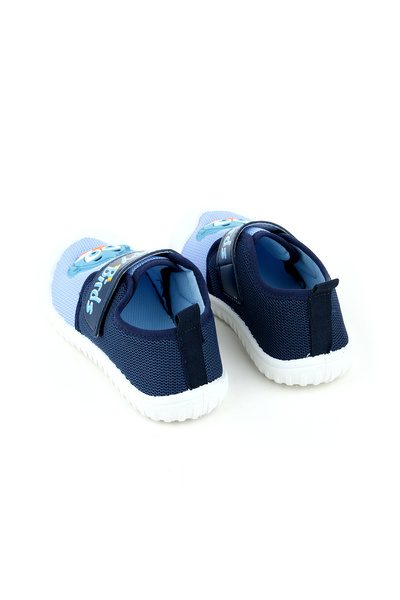 GEZER Yazlık Erkek Çocuk Keten Happy Bird Cırt Cırtlı Ayarlanabilir Ayakkabı