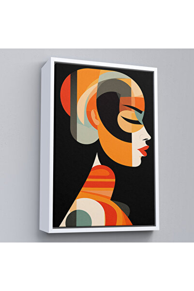 N NOXXO Tablou de femeie frumoasă vintage cu cadru din lemn-7551