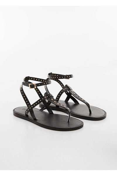 MANGO Kids Riemchensandalen mit Perlen