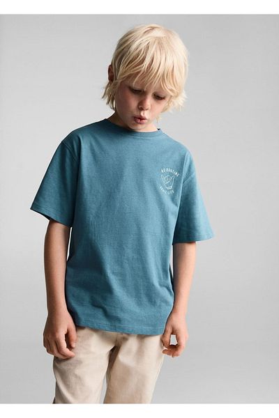 MANGO Kids Tricou din bumbac cu model