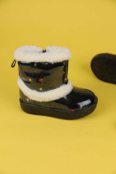 Vicco Size 22-25 Vicco Baby Girl Lighted Black Comet Boots