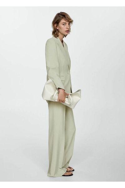 MANGO Woman Pantaloni din material lyocell