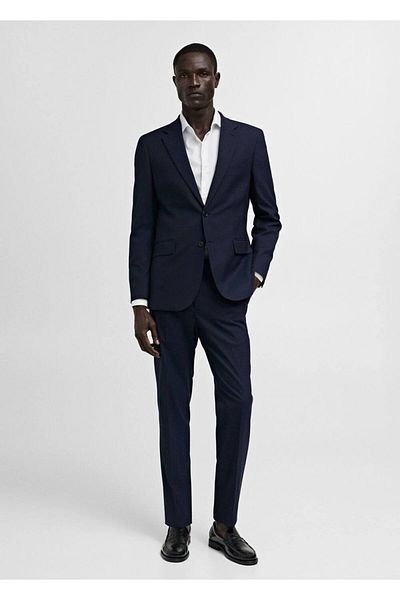 MANGO Man Cămașă Slim Fit din bumbac structurat