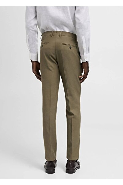 MANGO Man Tencel™ Slim Fit Pileli Kumaş Pantolon