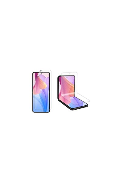 Miscase Samsung Z Flip 4 ile Uyumlu Ön & Arka Full Body Esnek Nano Çizilmez E...