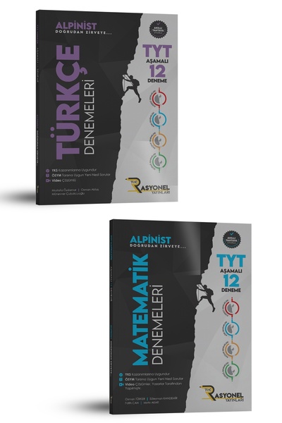 Rasyonel Yayınları Tyt Matematik - Tyt Türkçe AŞAMALI Deneme Seti (24 DENEME- ÖSYM Ayarında)