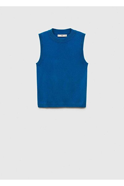 MANGO Woman Πλεκτή μπλούζα με τιράντες