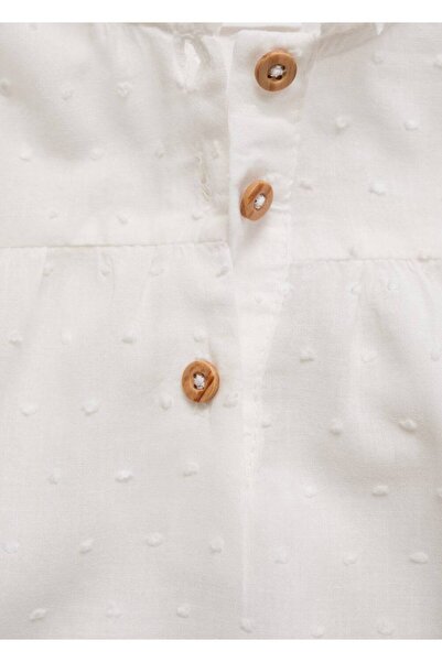 MANGO Baby Bluză din Bumbac Detaliată Plumeti