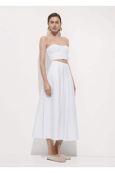MANGO Woman A-Line Long Skirt