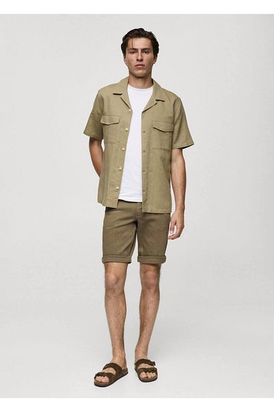 MANGO Man Jeans-Bermudashorts im Slim Fit