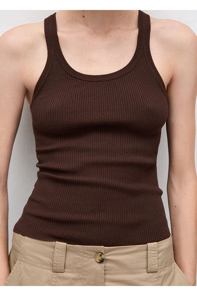 MANGO Woman Trikotbluse mit Trägern