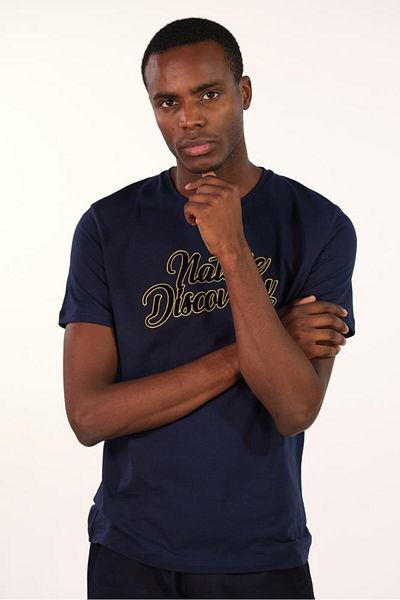 Arma Ανδρικό μπλουζάκι Navy Blue Crew Neck Y 22344450201