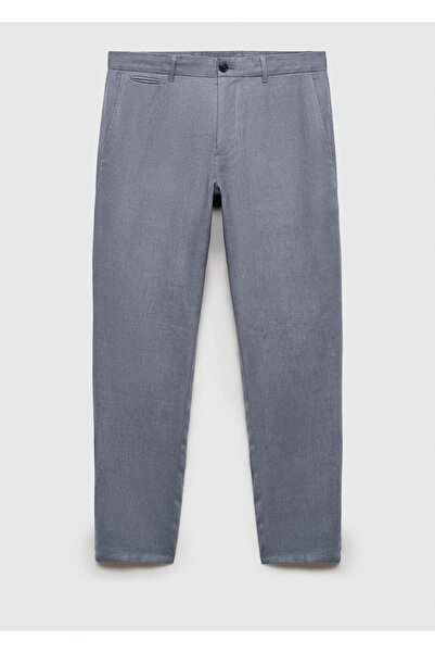 MANGO Man Slim fit %100 keten pantolon
