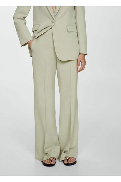 MANGO Woman Pantaloni din material lyocell