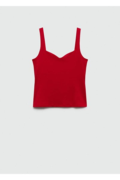 MANGO Woman Szíjas kötöttáru blúz