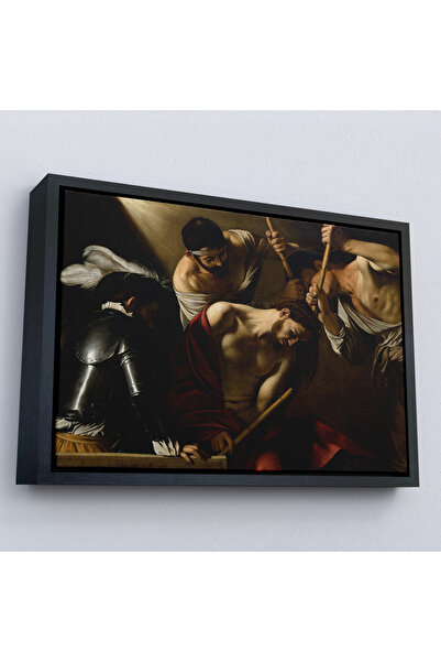 Oxyteez Caravaggio cu cadru din lemn - Pictură Coroanarea cu ghimpe - Coroana...
