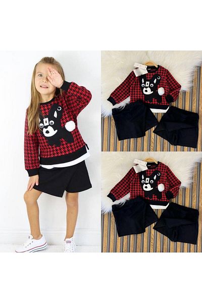 KOKOŞ BEBEK Girl's Shorts and Skirt Set