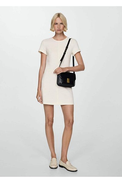 MANGO Woman Short Tweed Dress