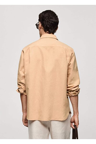 MANGO Man Klasik kesim keten gömlek