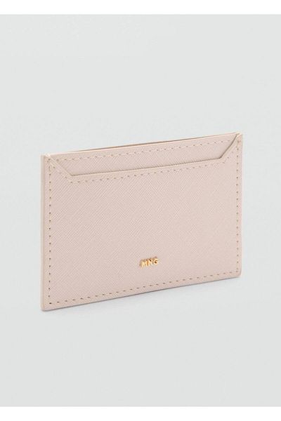 MANGO Woman Safiano-looking card holder