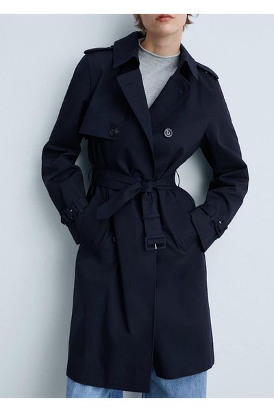 MANGO Woman Trenci clasic cu centura