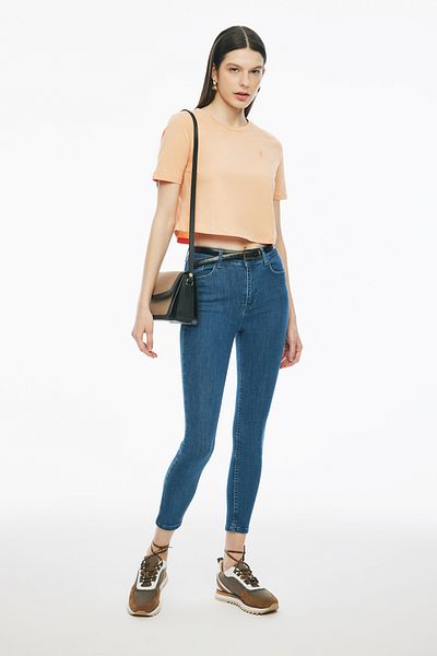 Perspective Tricou pentru damă Kelins Colorful Oversize Crew Deck Crop - Regular Fit
