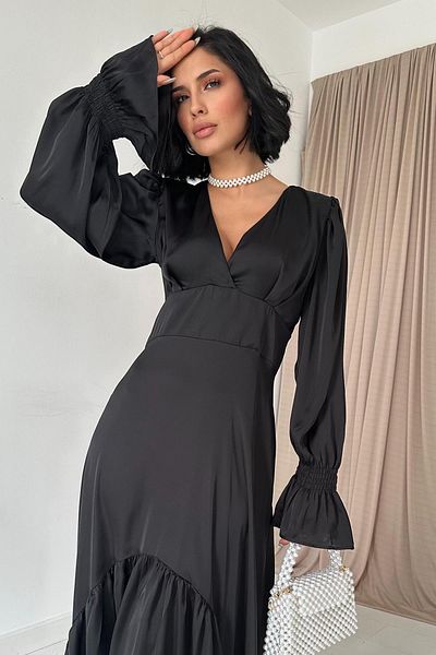 Elbee Fashion Woman Rochie asimetrică adunată