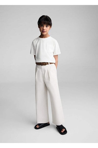 MANGO Kids Βαμβακερό μπλουζάκι με τσέπη