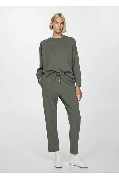 MANGO Woman Sweatshirt with decorative stitching